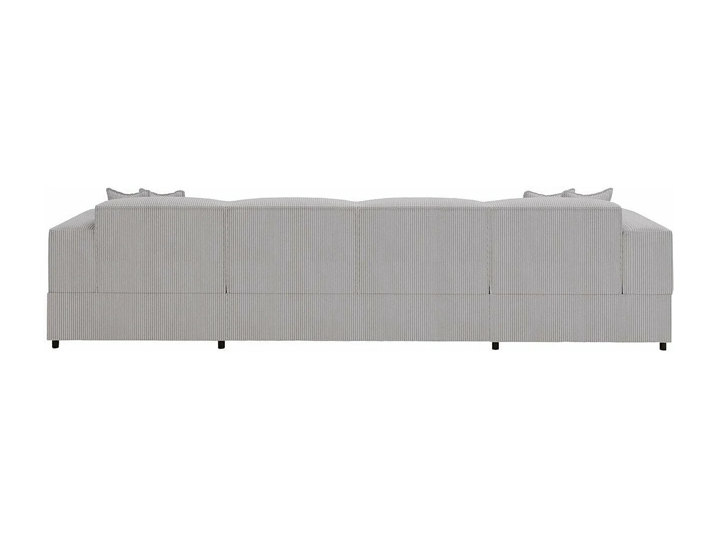 Canapé d'angle Clovis 115, Gris, Fonction de couchage, Boîte de literie, 320x166x79cm