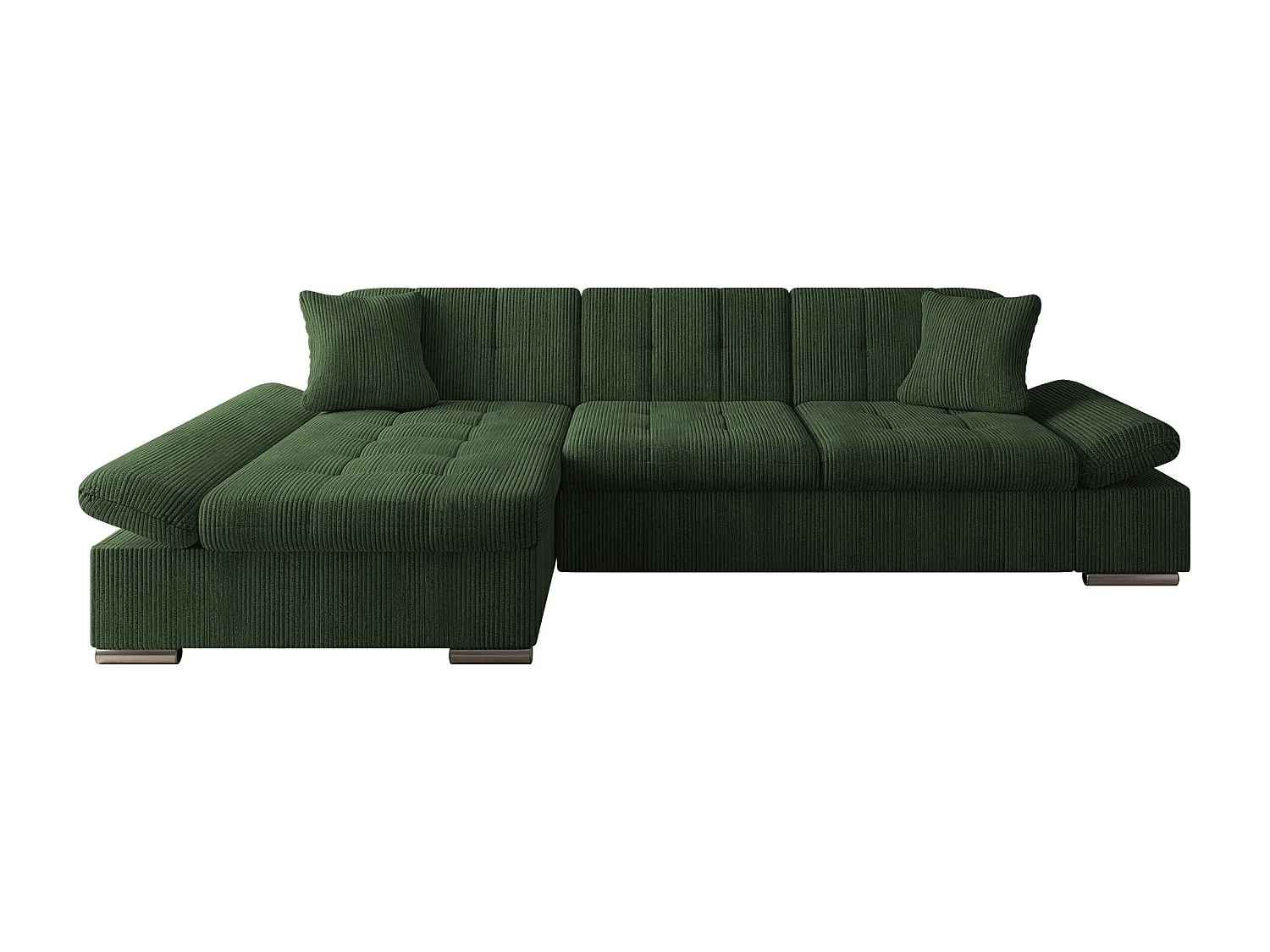Canapé d'angle Comfivo Sanitas I, Vert, Disponible, 278x161x76cm