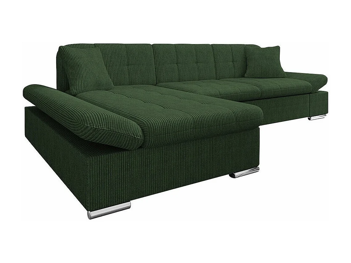 Canapé d'angle Comfivo Sanitas I, Vert, Disponible, 278x161x76cm