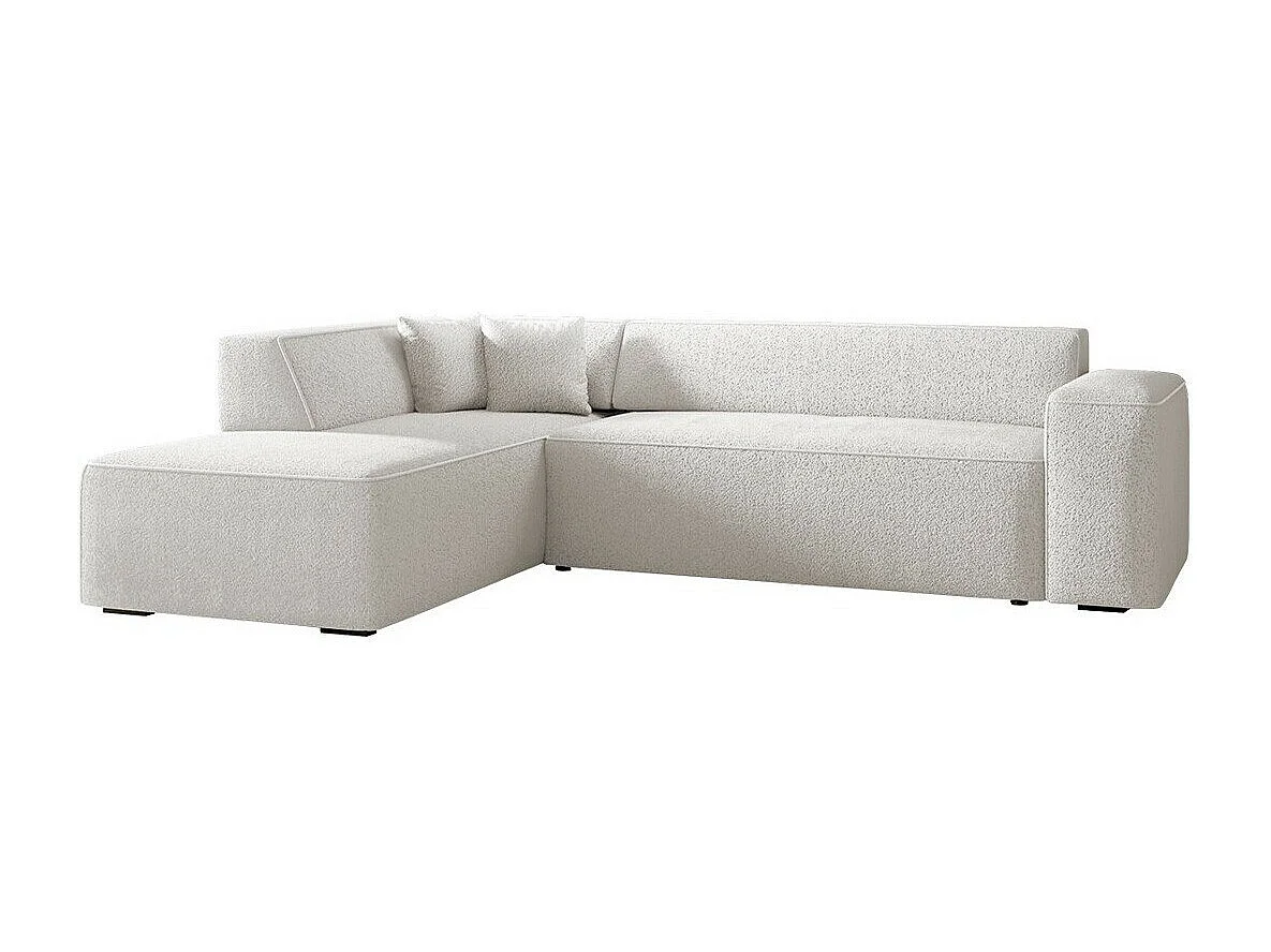 Sofá rinconero Comfivo 289, Blanco, 267x205x73cm