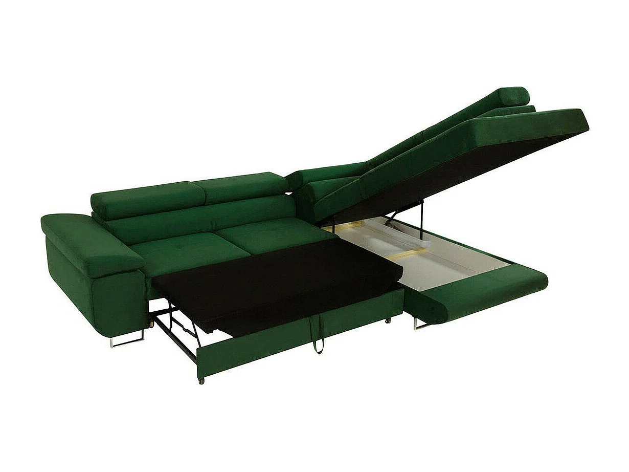 Canapé d'angle Comfivo Vinetum, Marron, Disponible, 274x203x70cm