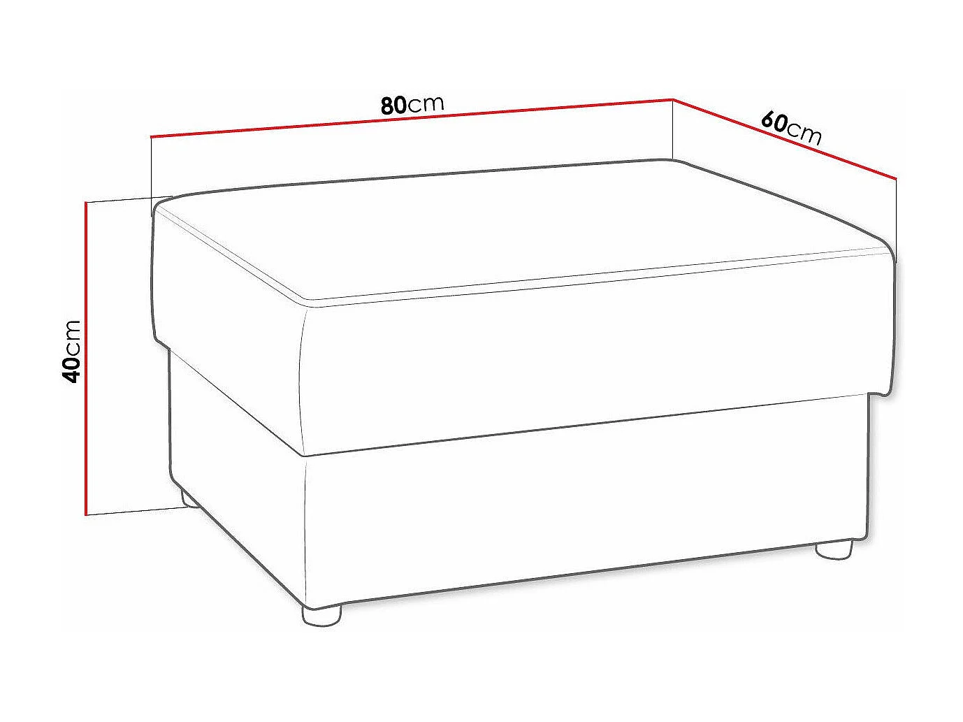 Sofá rinconero Providence 120, Gris, 209x188x84cm