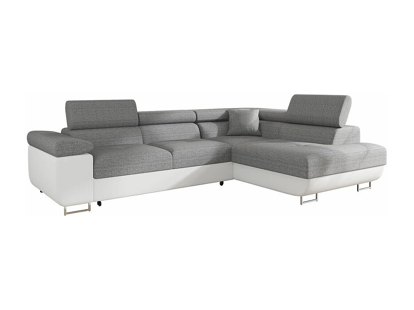 Canapé d'angle Comfivo Vinetum, Gris, Disponible, 274x203x70cm