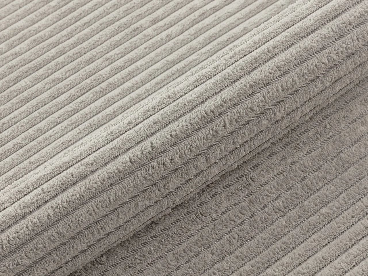 Canapé d'angle Memphis 123, Gris, Fonction de couchage, Boîte de literie, 242x139x83cm