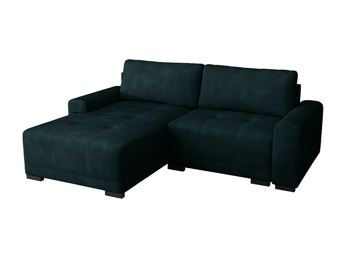 Sofá rinconero Columbus 183, Azul, Función de descanso, Almacenaje, 237x180x75cm