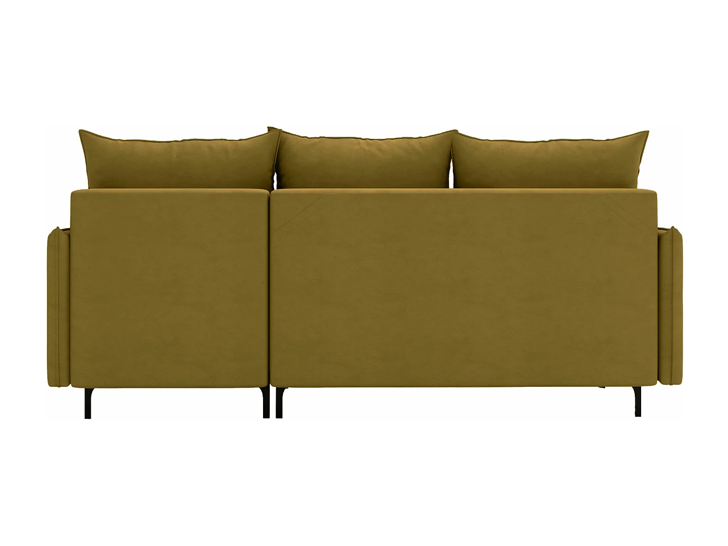 Canapé d'angle Clovis 112, Brun clair, Fonction de couchage, Boîte de literie, 213x168cm