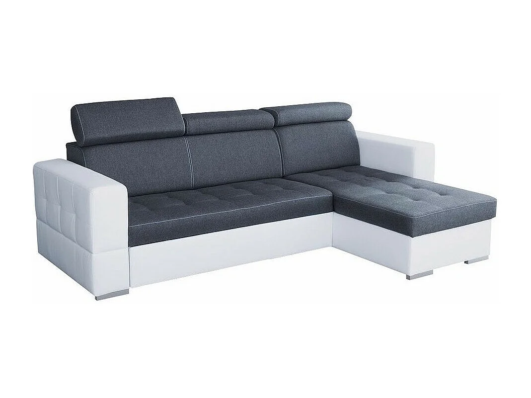 Sofá de canto Temple 106, Cinzento, Funcionalidade de dormir