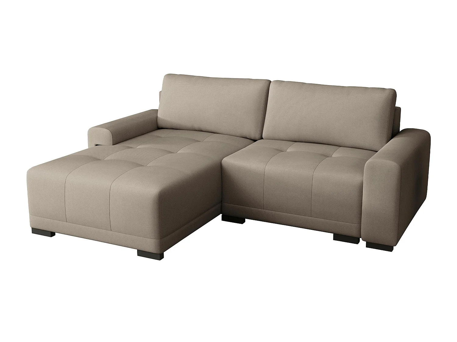 Sofá rinconero Columbus 183, Marrón, Función de descanso, Almacenaje