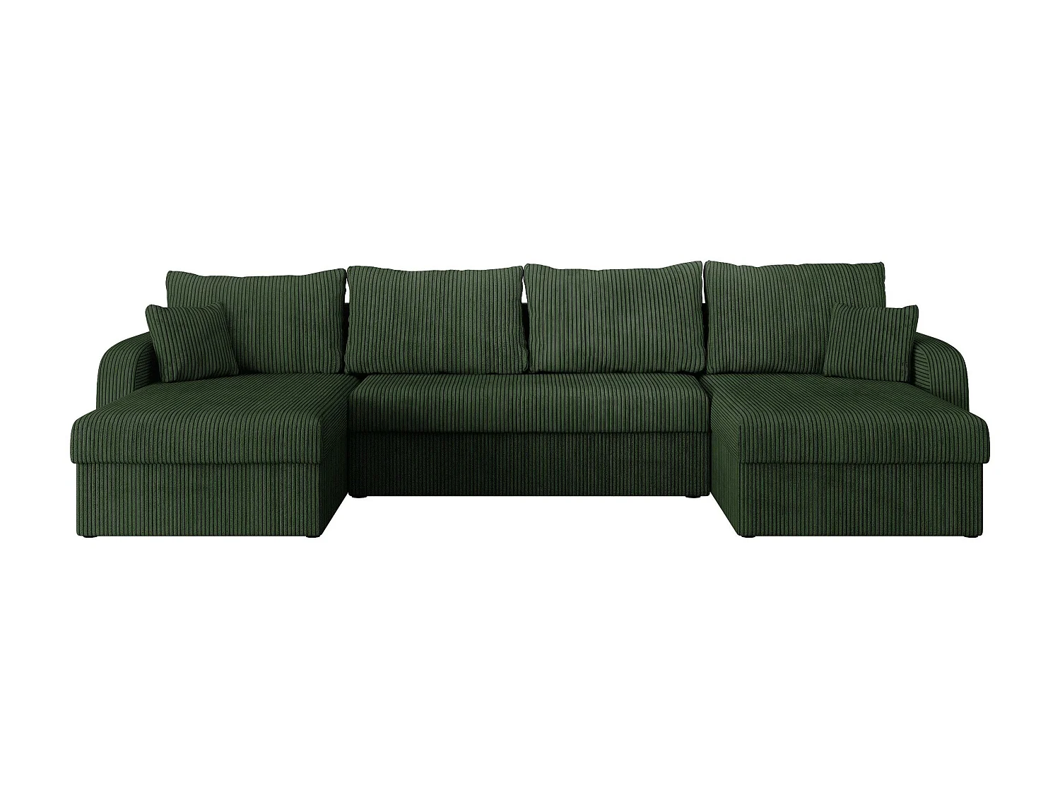 Sofá rinconero Comfivo Melissa II, Verde, Función de descanso