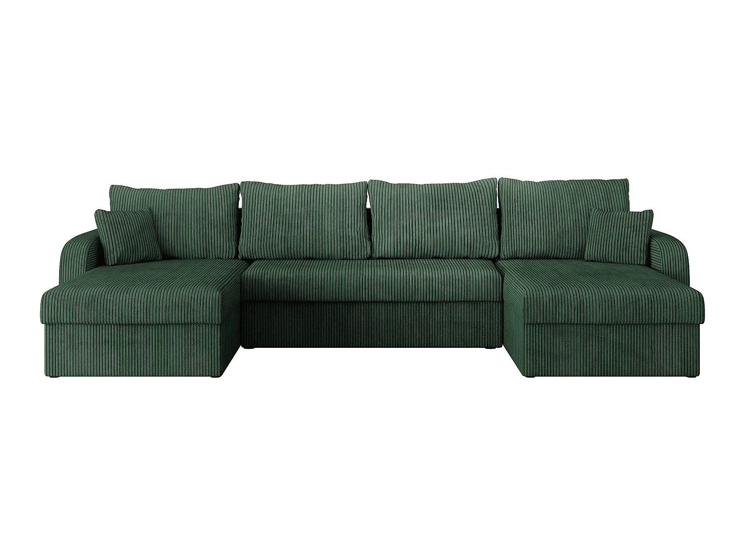 Sofá rinconero Comfivo Melissa II, Verde, Función de descanso