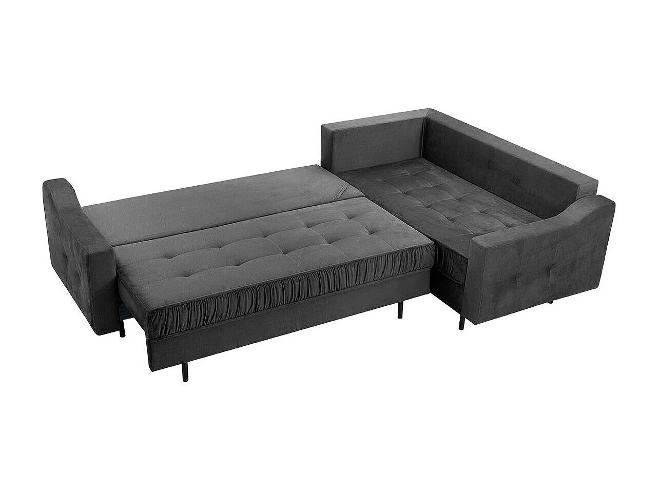 Canapé d'angle Kingsport 115, Rouge, Fonction de couchage, Boîte de literie, 289x185cm