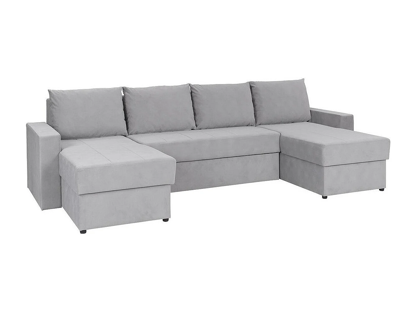 Sofá rinconero Providence 143, Gris, Función de descanso, Almacenaje, 301x156x89cm