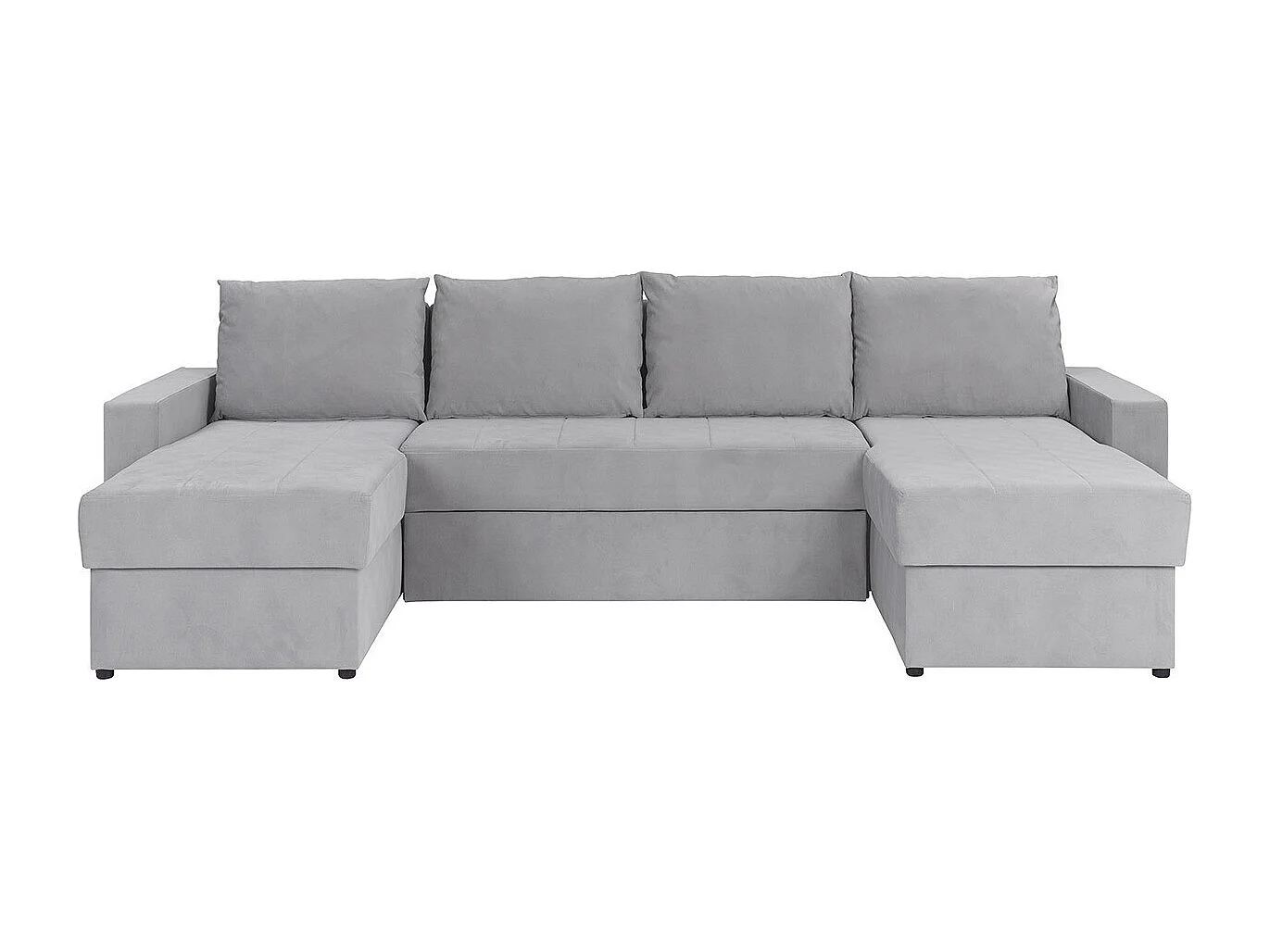 Sofá rinconero Providence 143, Gris, Función de descanso, Almacenaje, 301x156x89cm