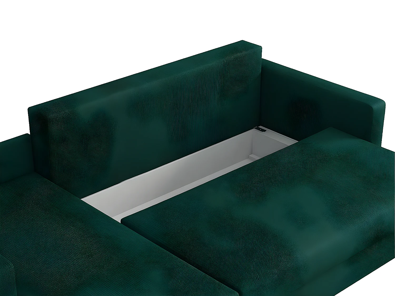 Sofá de canto Columbus 108, Amarelo, Funcionalidade de dormir