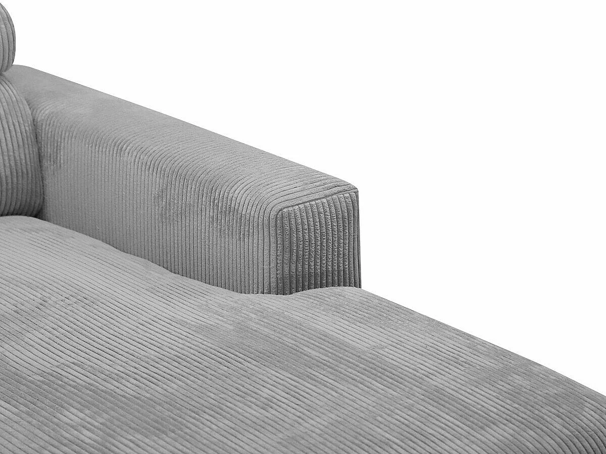 Canapé d'angle Columbus 191, Gris, Disponible, 236x172x82cm