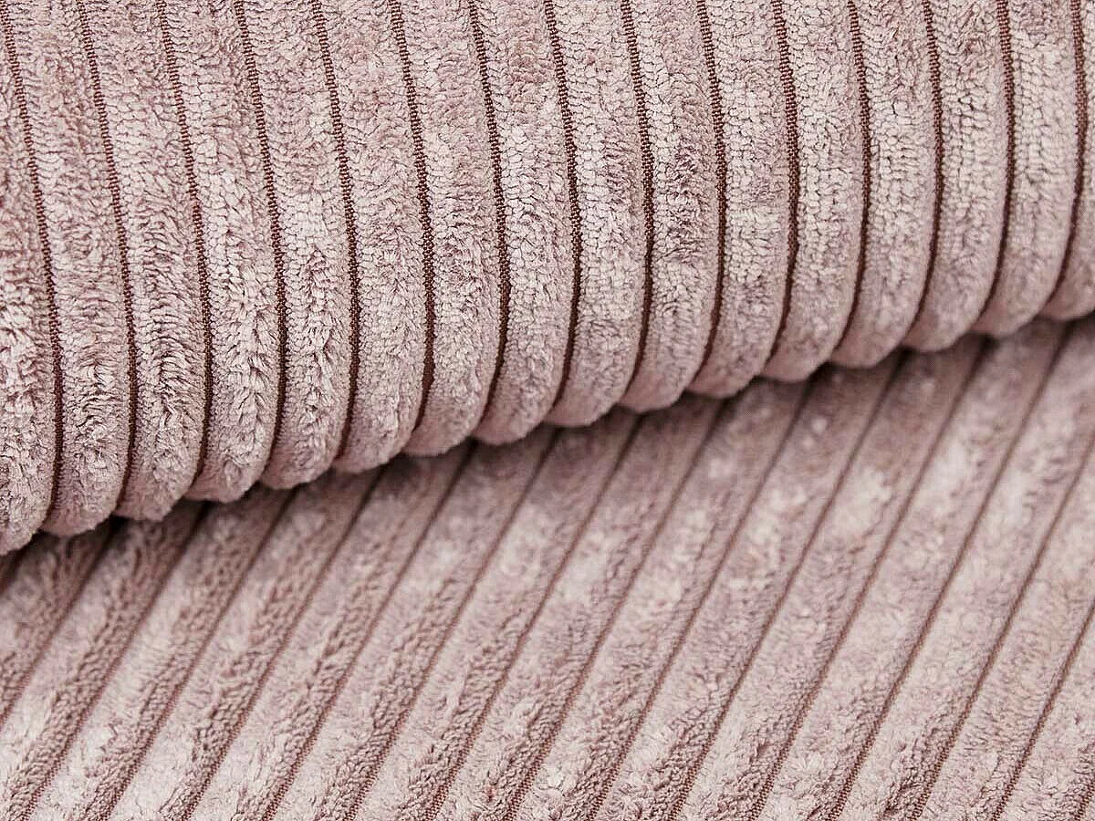 Sofá rinconero Columbus 131, Rosa, Función de descanso, Almacenaje, 246x155x90cm