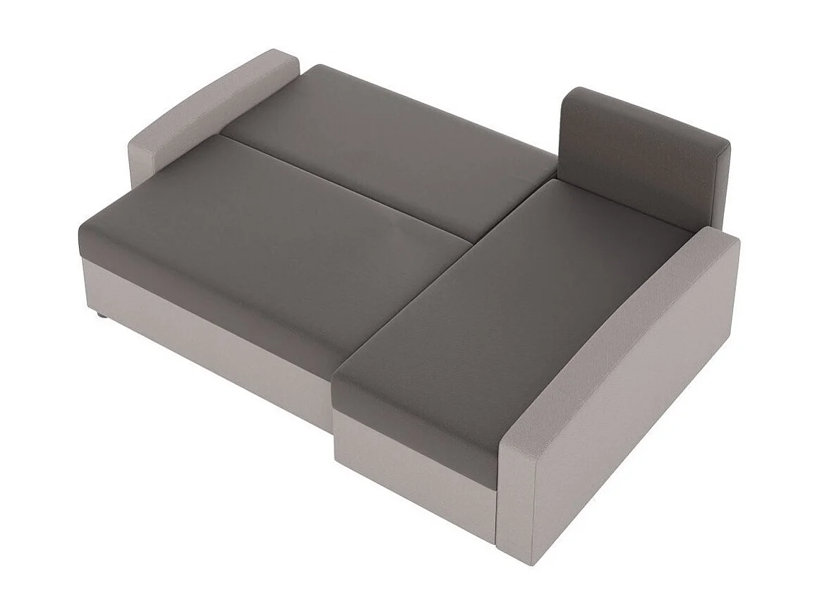 Sofá rinconero Memphis 122, Gris, Función de descanso, Almacenaje, 232x139x83cm