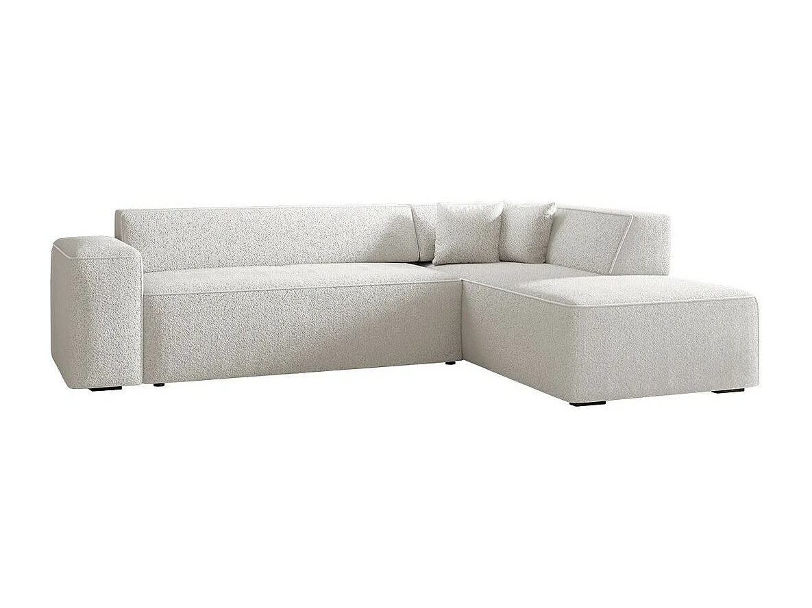 Sofá rinconero Comfivo 289, Blanco, 267x205x73cm