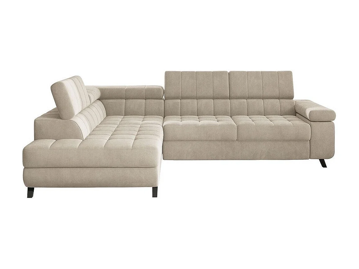 Divano angolare Comfivo 207, Nocciola, Con, 264x203x73cm