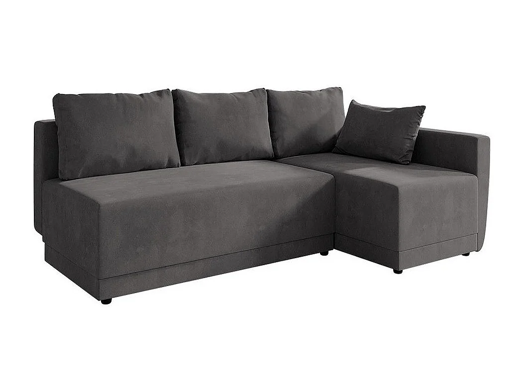 Canapé d'angle Columbus 149, Gris, Fonction de couchage, Boîte de literie, 210x135x85cm