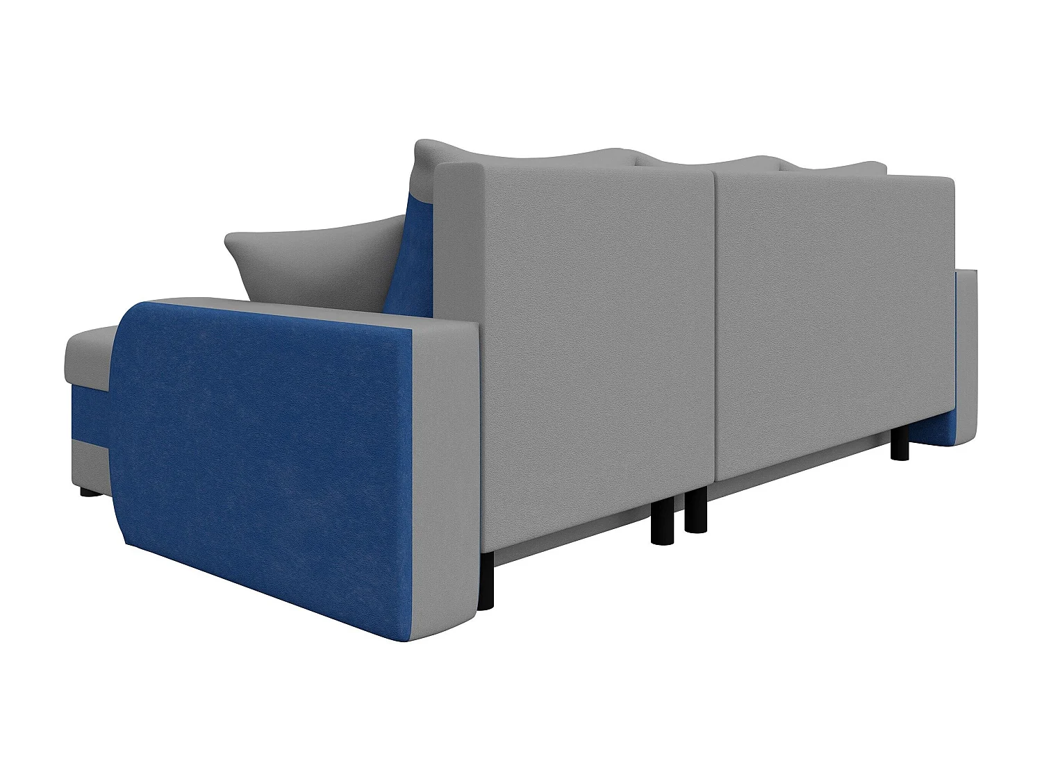 Canapé d'angle Comfivo Melissa I, Bleu, Disponible, 238x147x80cm