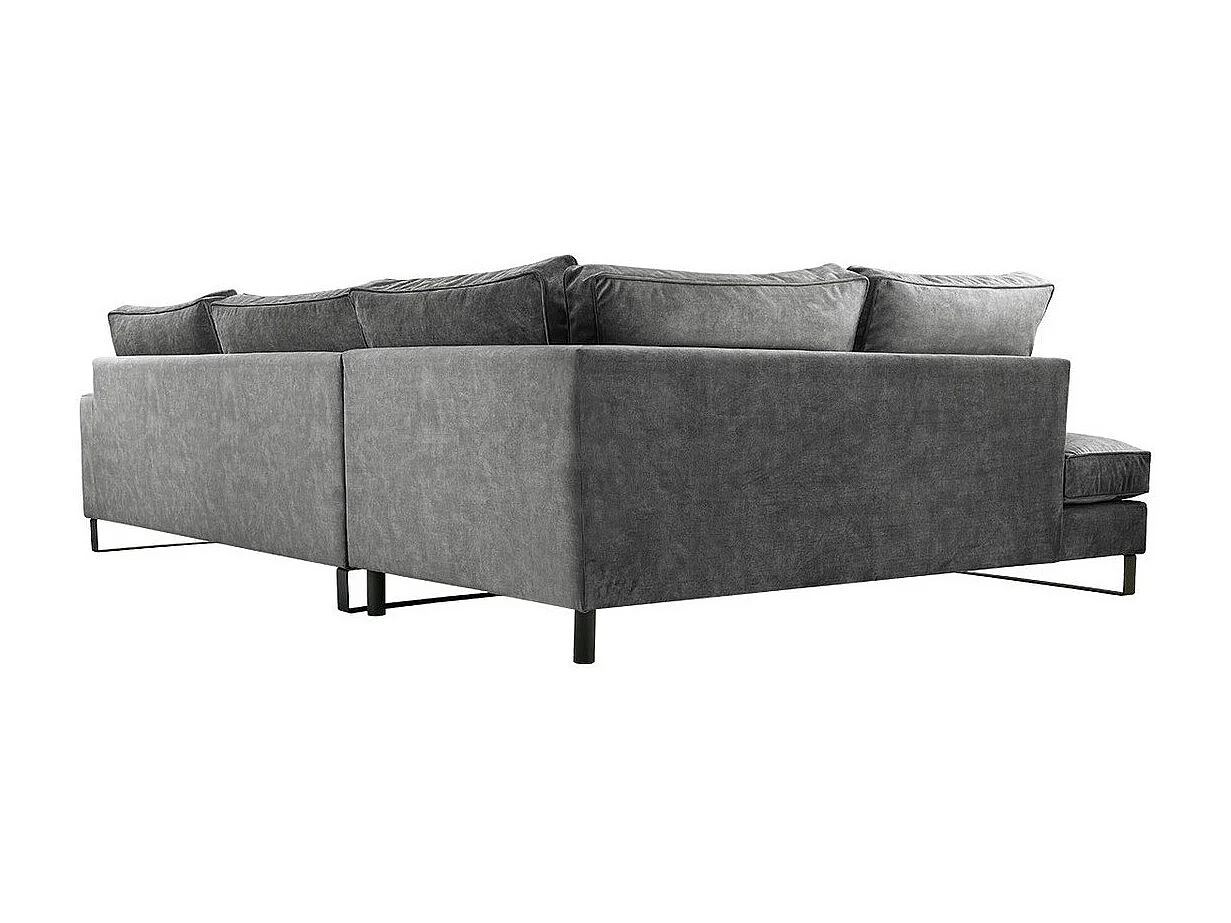 Canapé d'angle Kingsport 111, Gris, 314x224x90cm