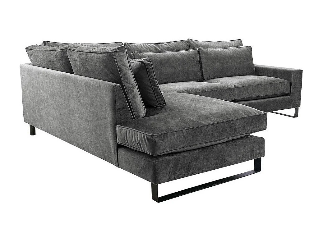 Sofá rinconero Kingsport 111, Gris, 314x224x90cm