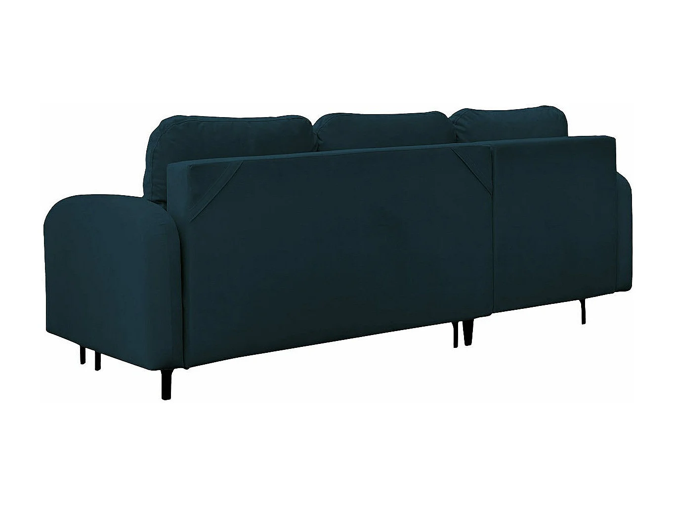 Sofá rinconero Torlua 103, Turquesa, Función de descanso, Almacenaje, 225x172x96cm