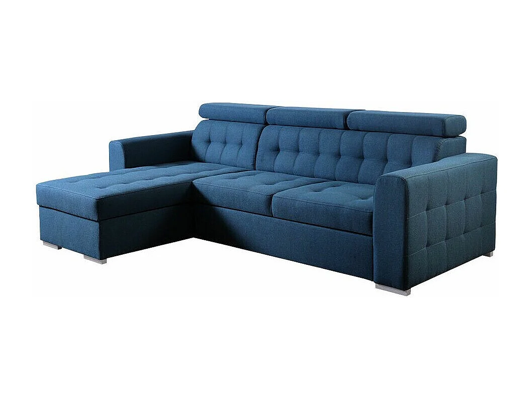 Canapé d'angle Temple 123, Bleu, Disponible, 265x175x87cm