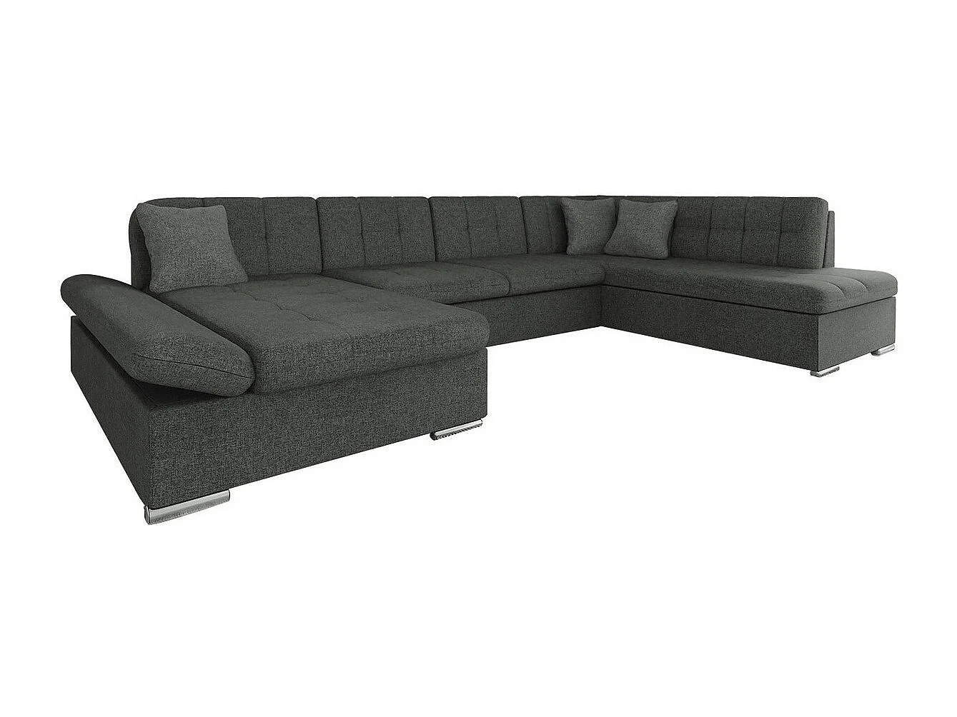 Canapé d'angle Comfivo 149, Gris, Disponible, 345x205x76cm