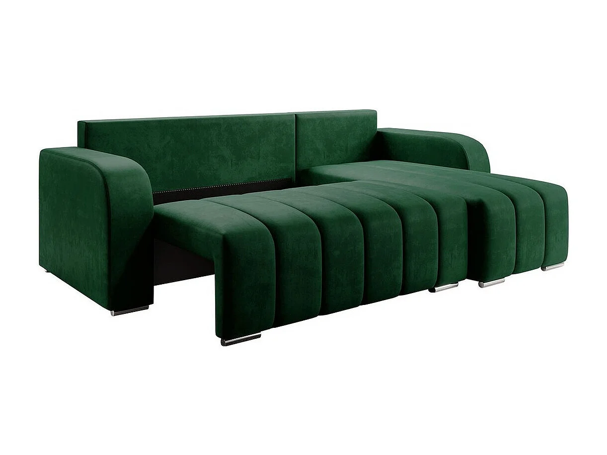 Sofá rinconero Muncie 107, Gris, Función de descanso, Almacenaje, 244x147x86cm