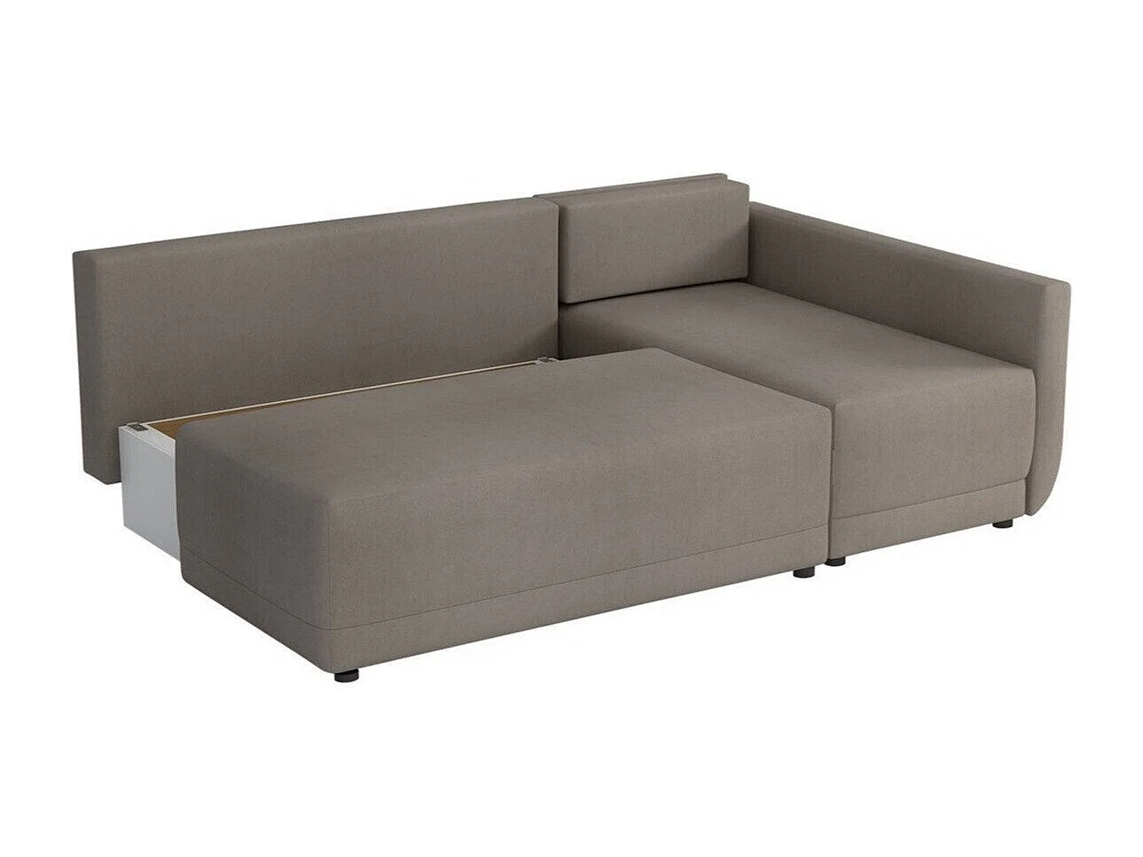 Canapé d'angle Columbus 149, Gris, Disponible, 210x135x85cm