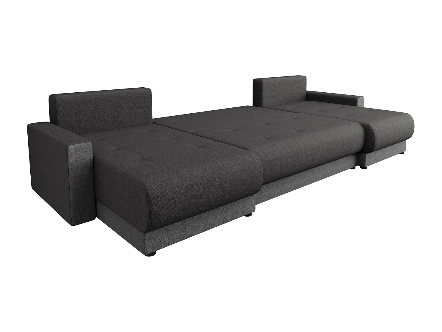 Canapé d'angle Memphis 106, Rose, Fonction de couchage, Boîte de literie, 290x135x82cm