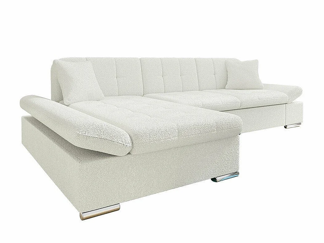 Sofá rinconero Comfivo Sanitas II, Blanco, Función de descanso