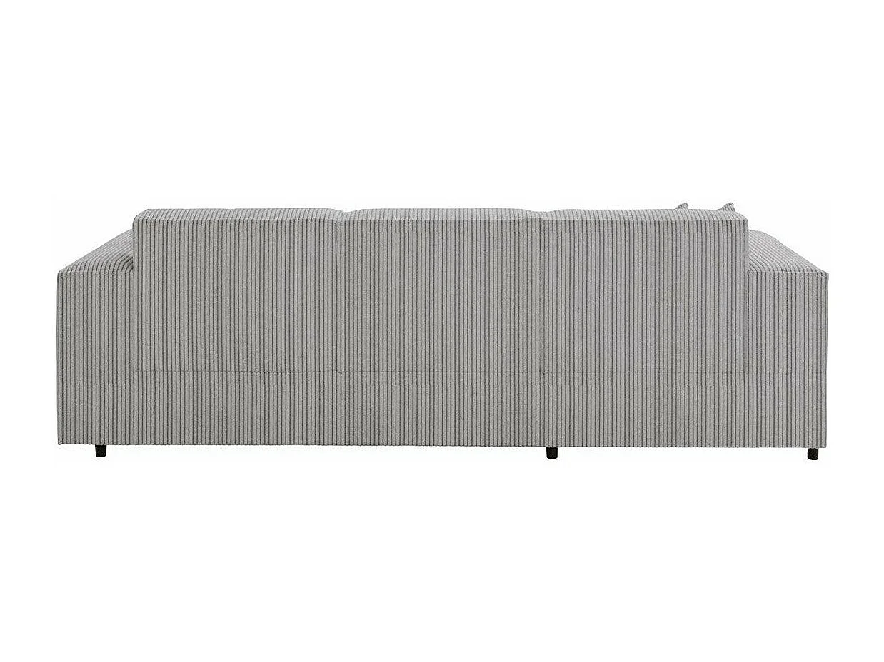 Sofá rinconero Clovis 116, Gris, Función de descanso, Almacenaje, 253x166x79cm