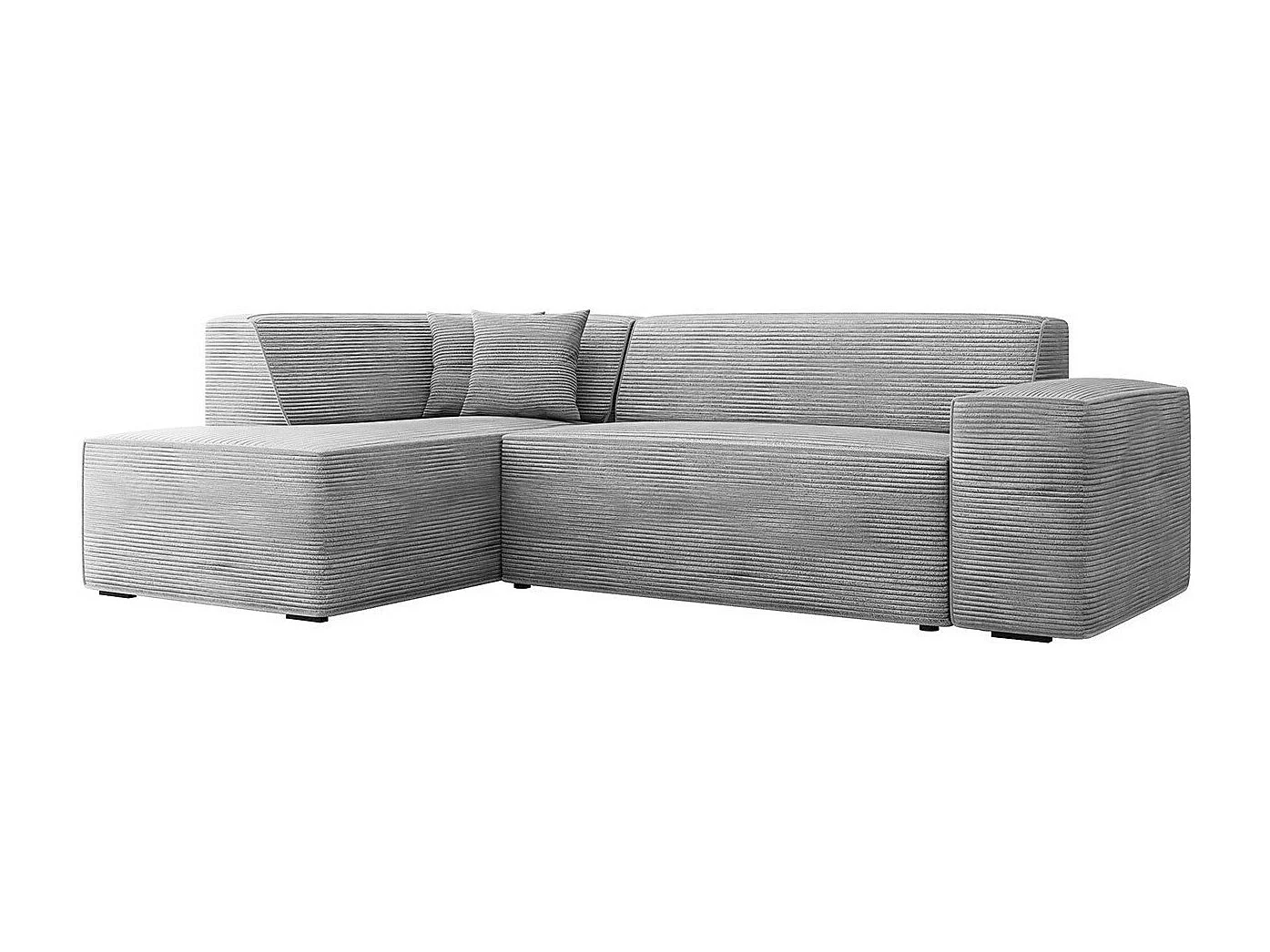 Sofá rinconero Comfivo 289, Gris, 267x205x73cm
