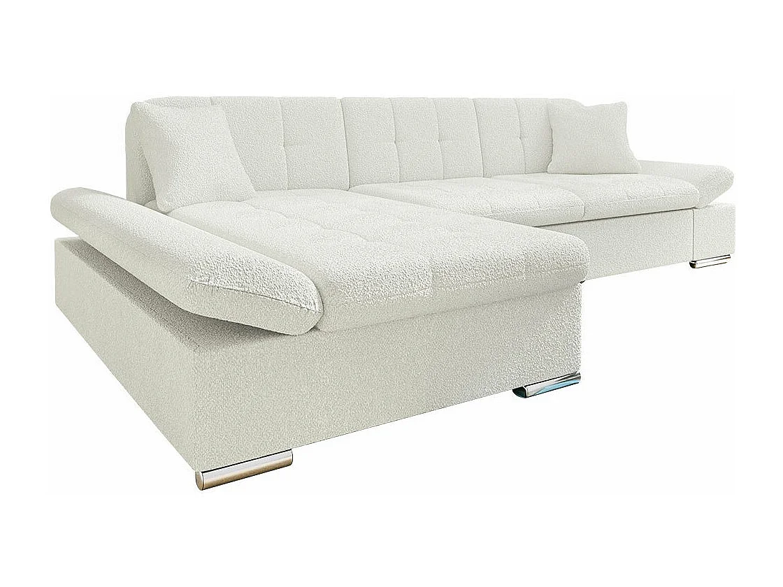 Canapé d'angle Comfivo Serenitas, Blanc, 278x161x76cm
