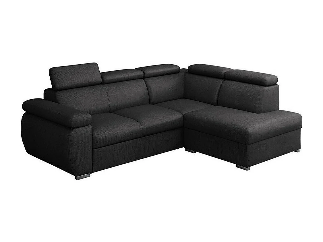 Sofá rinconero Columbus 161, Gris, Función de descanso, Caja de ropa de cama, 260x200cm