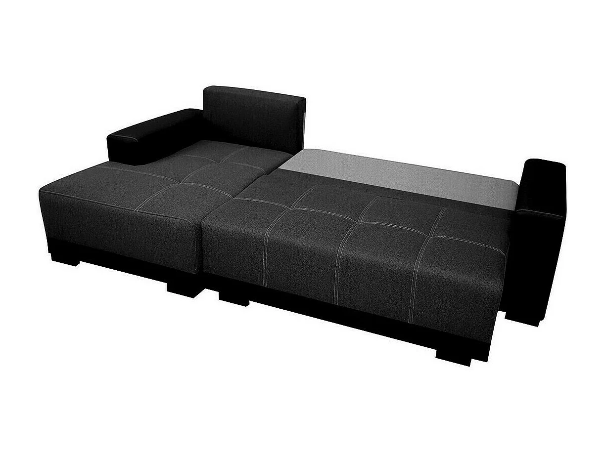 Sofá rinconero Columbus 103, Gris, Función de descanso, Almacenaje, 240x140x85cm