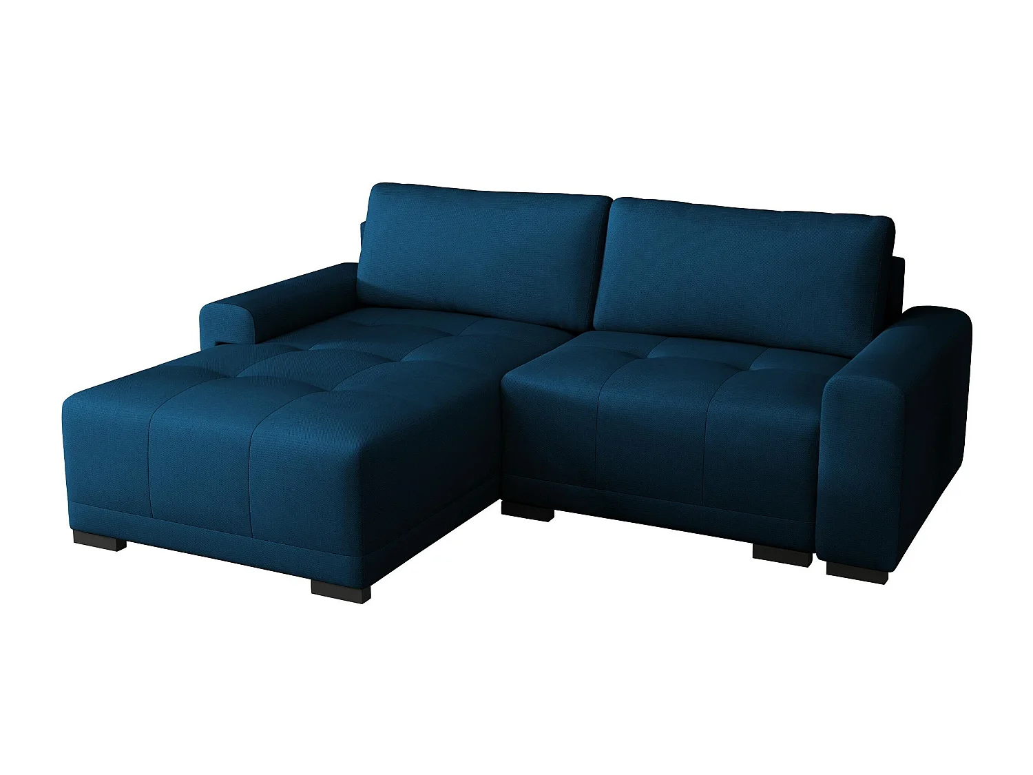 Sofá rinconero Columbus 183, Azul, Función de descanso, Almacenaje