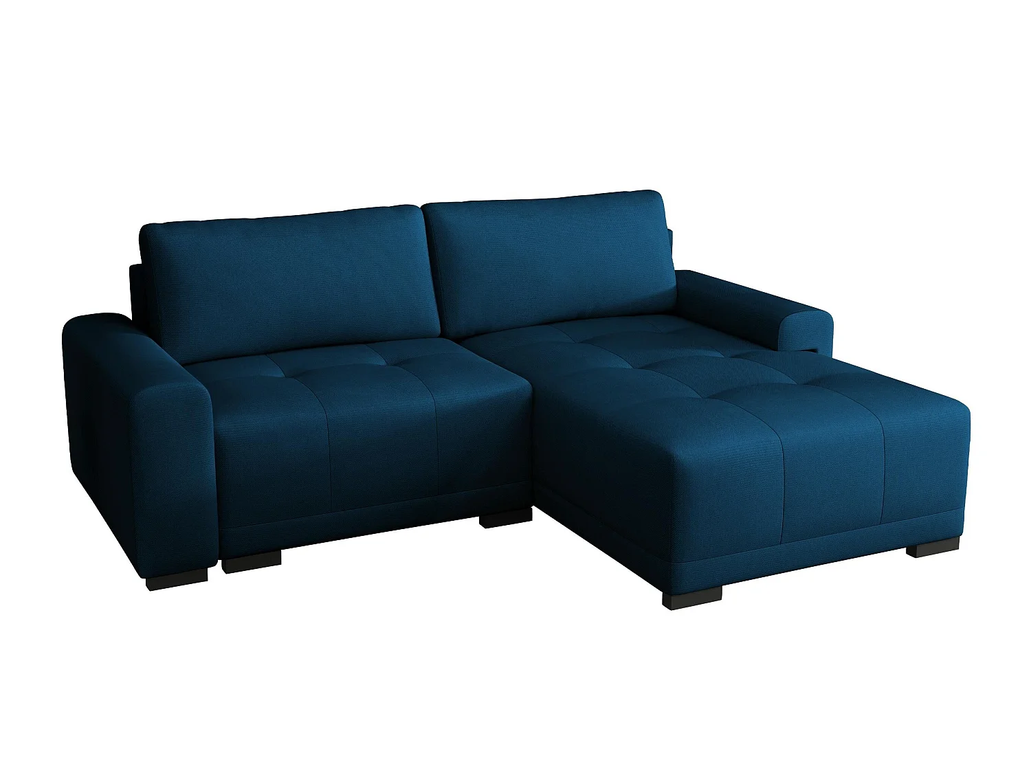 Sofá rinconero Columbus 183, Azul, Función de descanso, Almacenaje