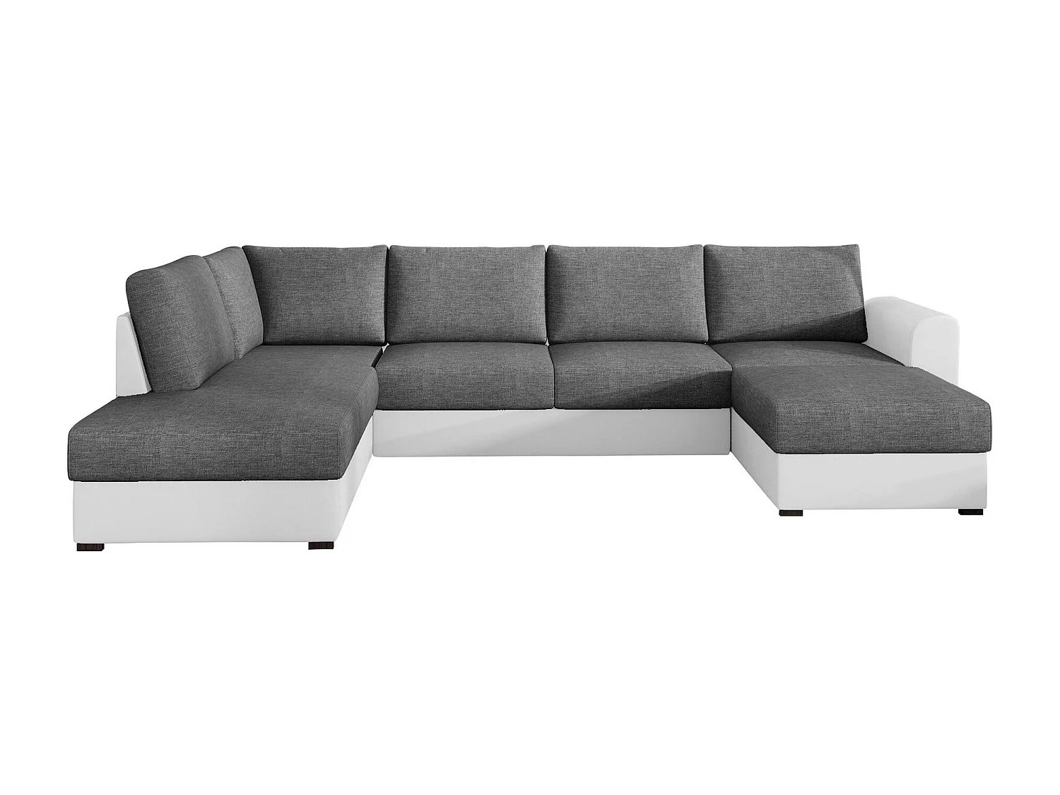 Sofá rinconero Comfivo 189, Gris, Función de descanso, Almacenaje, 305x188x85cm