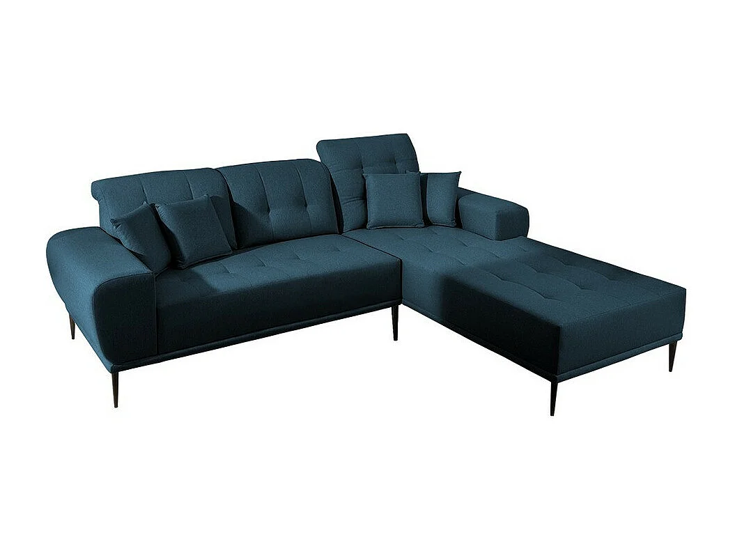 Sofá de canto Providence 153, Azul, Funcionalidade de dormir