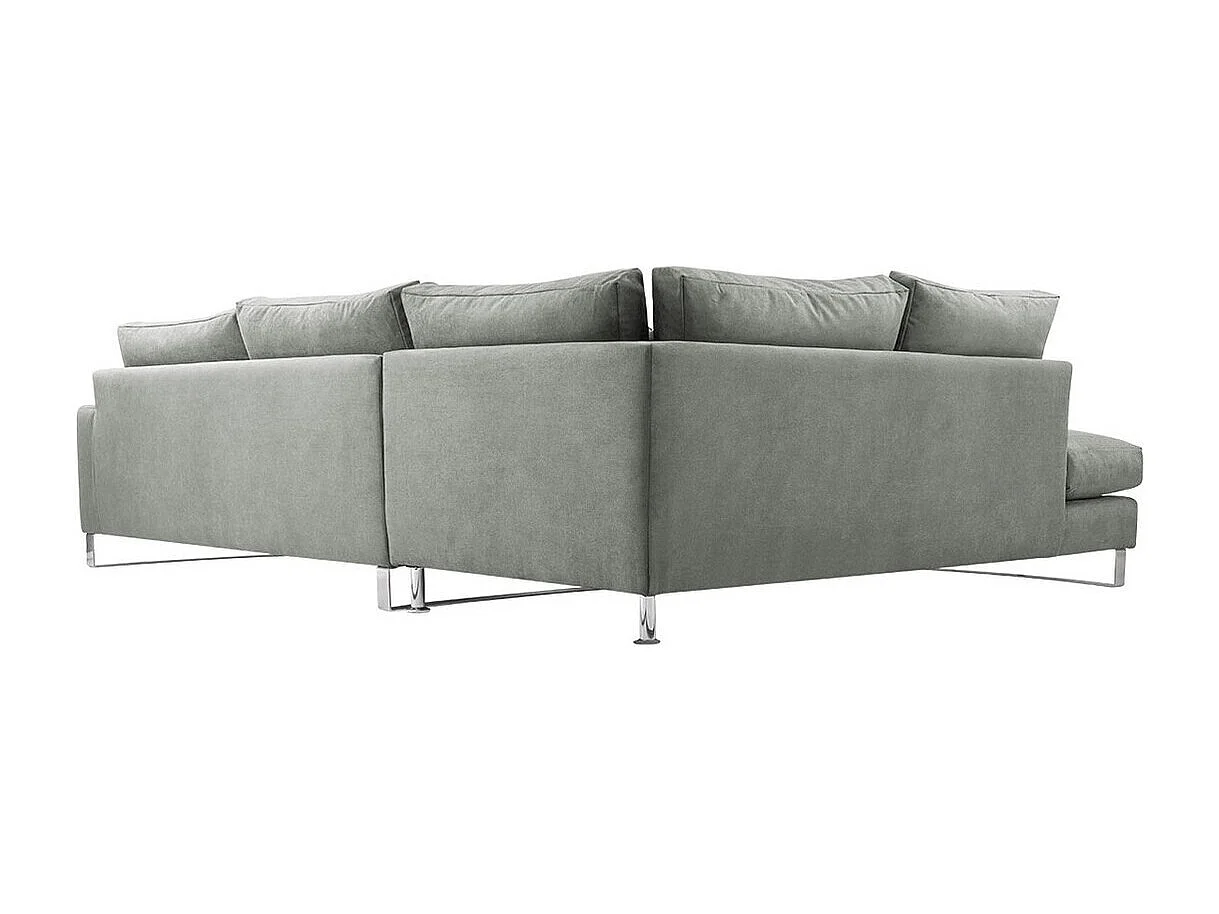 Canapé d'angle Kingsport 112, Gris, 314x224x90cm