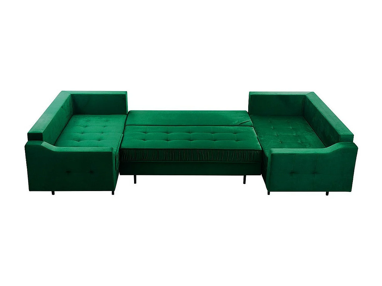 Sofá de canto Kingsport 114, Azul, Funcionalidade de dormir