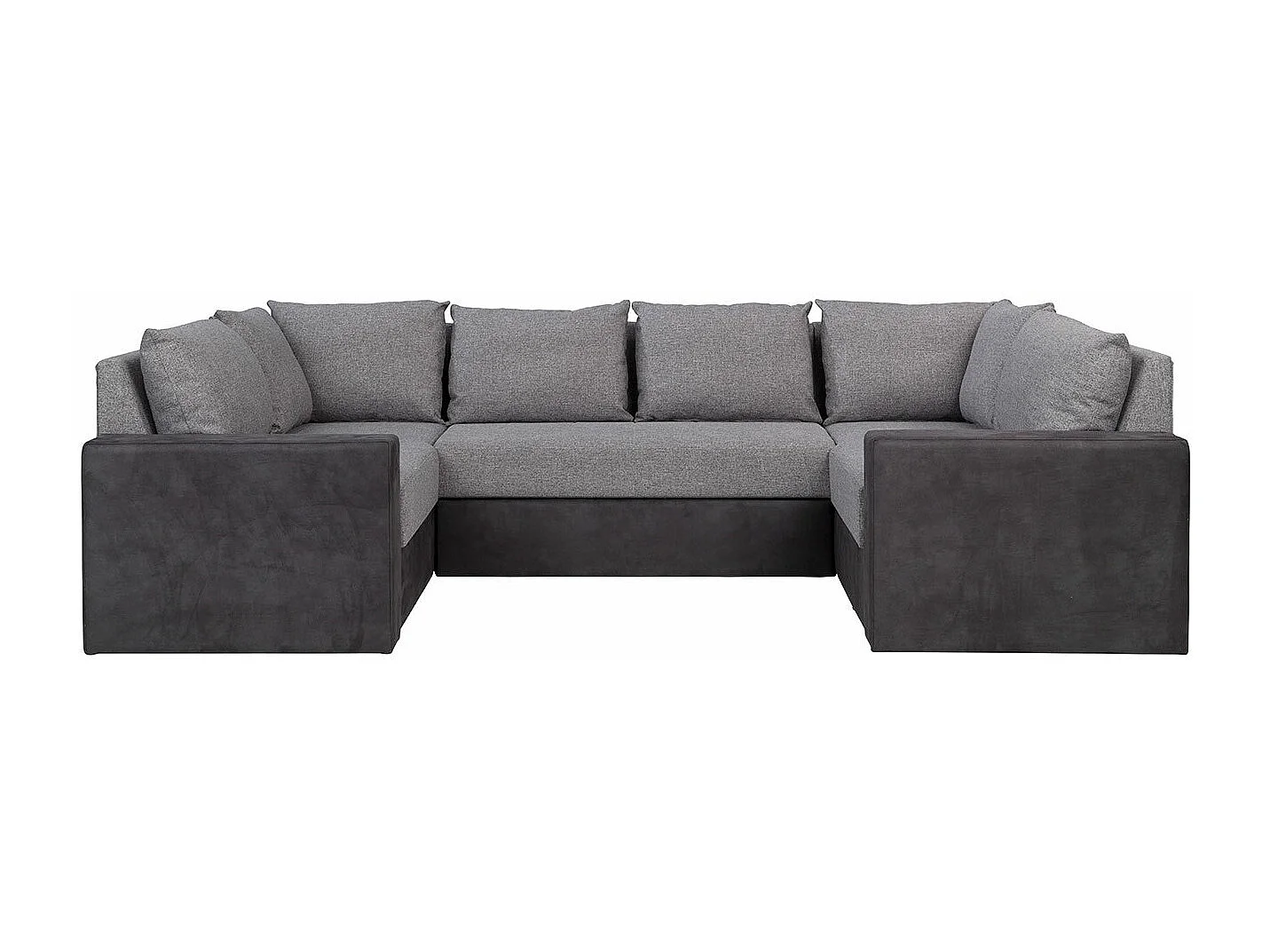 Canapé d'angle Providence 145, Gris, Fonction de couchage, 307x182x89cm