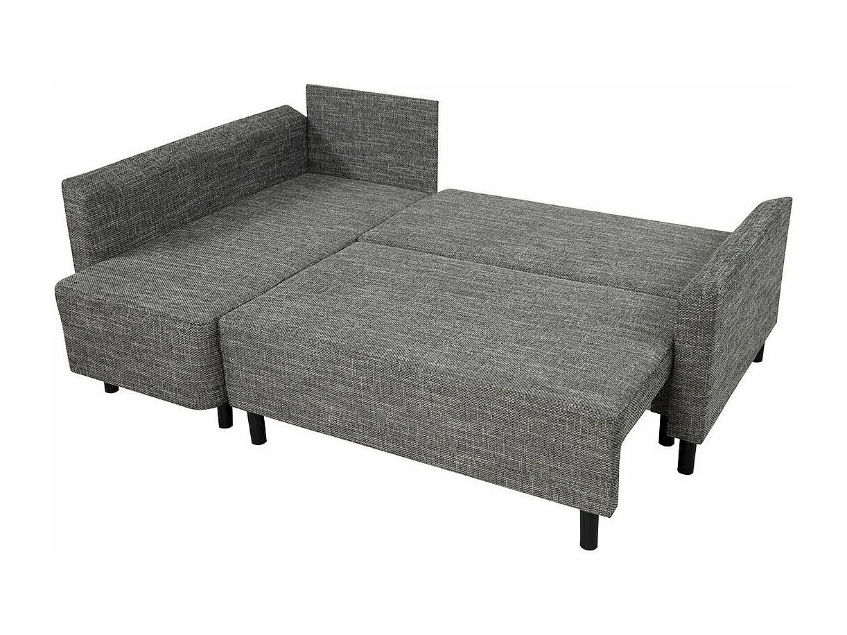 Sofá rinconero Rome 104, Gris, Función de descanso, Almacenaje, 205x144x89cm