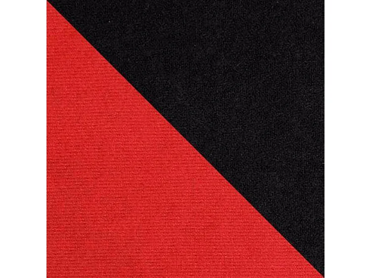 Canapé d'angle Comfivo 135, Rouge, Fonction de couchage, Boîte de literie, 238x147x80cm