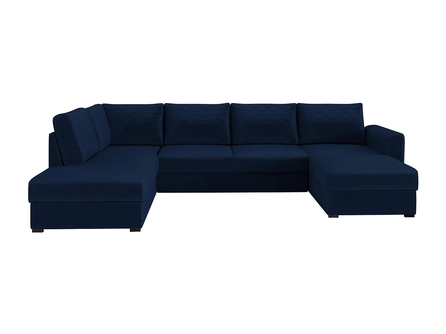 Sofá rinconero Comfivo 189, Azul, Función de descanso, Almacenaje, 305x188x85cm