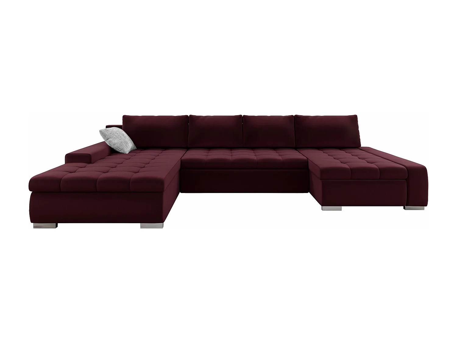Canapé d'angle Comfivo 248, Rouge, Disponible, 394x213x80cm